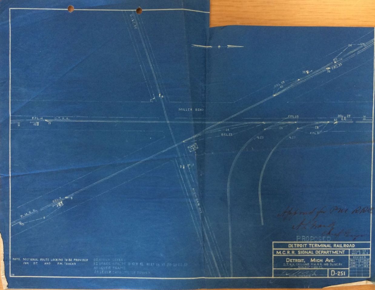 Michigan Ave. Interlocking Blueprint